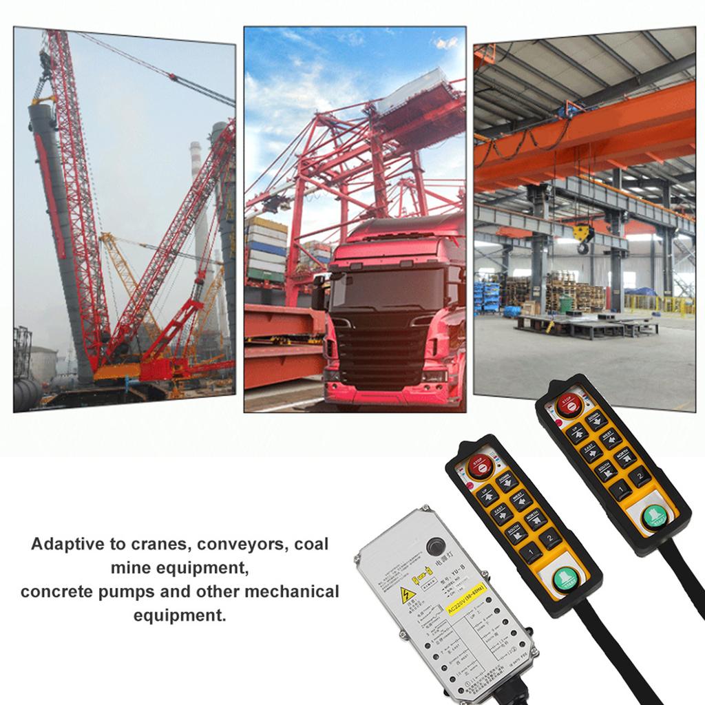 Hoist Controller Double Handle Three Proof Waterproof Acid Oil Resistant Anti Fall for Crane(AC220V