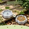 Stable Bird Cage Accessory Pumice Stone Bowl, Spill Proof Parrot Water Calcium Rich, Feeding Bowl Food Dish, Feeder for Cockatiel Conure Parakeet Claw