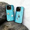 Beautiful Cartoon Phone Case For iPhone 17,16,15,14,13,12,11 Plus,Pro Max,XS,Colorful Silver Phone Case Funda Cover