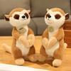 Meerkat Plush,Big Eyes Lemur Doll Long Tail Lemur Plush Toy Link Tail Monkey Forest Animal Doll