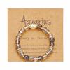 12 Constellation Crystal Beaded Bracelets for Women Men Natural Stone Handmade Cancer Virgo Leo Bangle Energy Friendship Jewelry