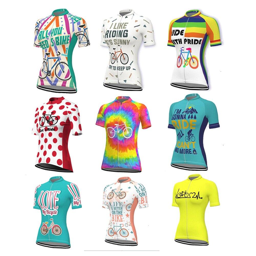 Ride Bike Women Cycling Jersey Bike Shirt Cycling Clothing Breathable Mtb Jersey