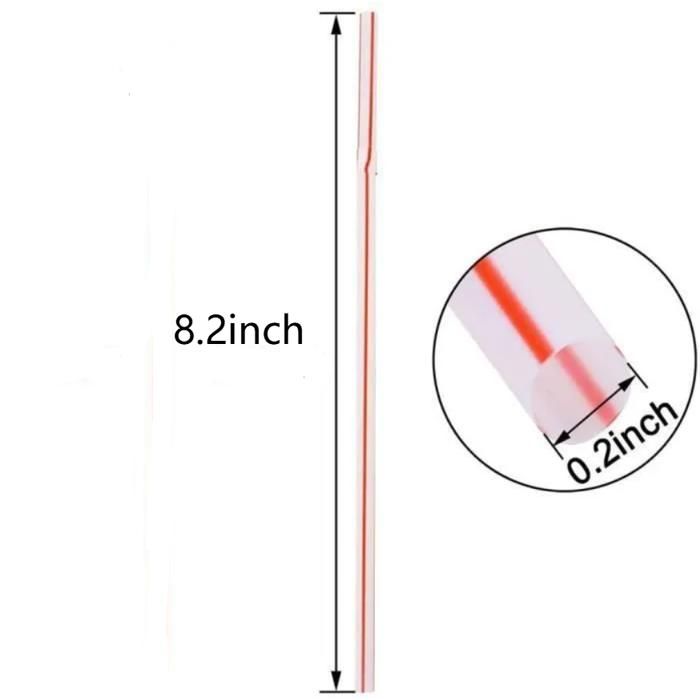 Pailles - Flexibles - Jetables - Multicolores - 21 cm (1000 pcs)