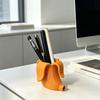 3D Printed Banana Shaped Pen Holder Compact Desk Organizer Storage Decoration for Brushes Stationery Beauty Tools