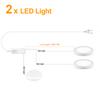 Super Thin LED Panel Light with Touch Dimmer,2-10Pcs Puck Lights 12V Kitchen Cabinet Wine Case Decor Lighting iling Lamp