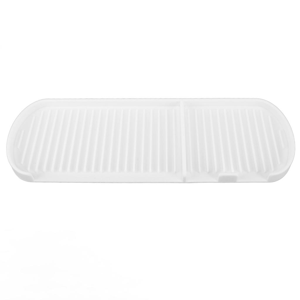 Counter Silicone Drainage Tray Food Grade Skid Resistance Frosted Bottom Silicone Dish Drying Mat for Bathroom