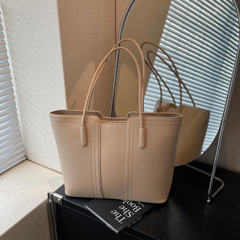Large-capacity Commuter Bag for Women's New High-end Sense Simple and Versatile Single Shoulder Underarm Tote Bag