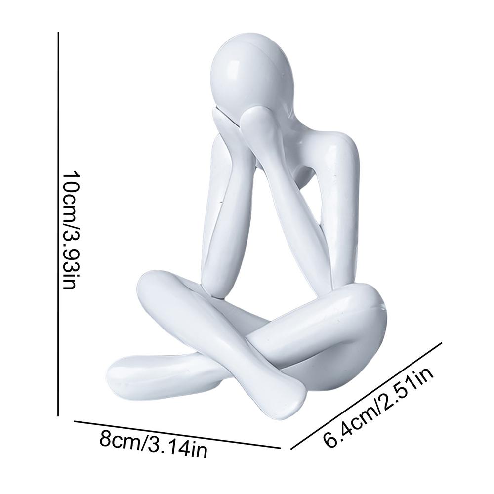 Thinker Abstract Statues Sculptures Figurine Living Room Home Decor Desk Ornaments