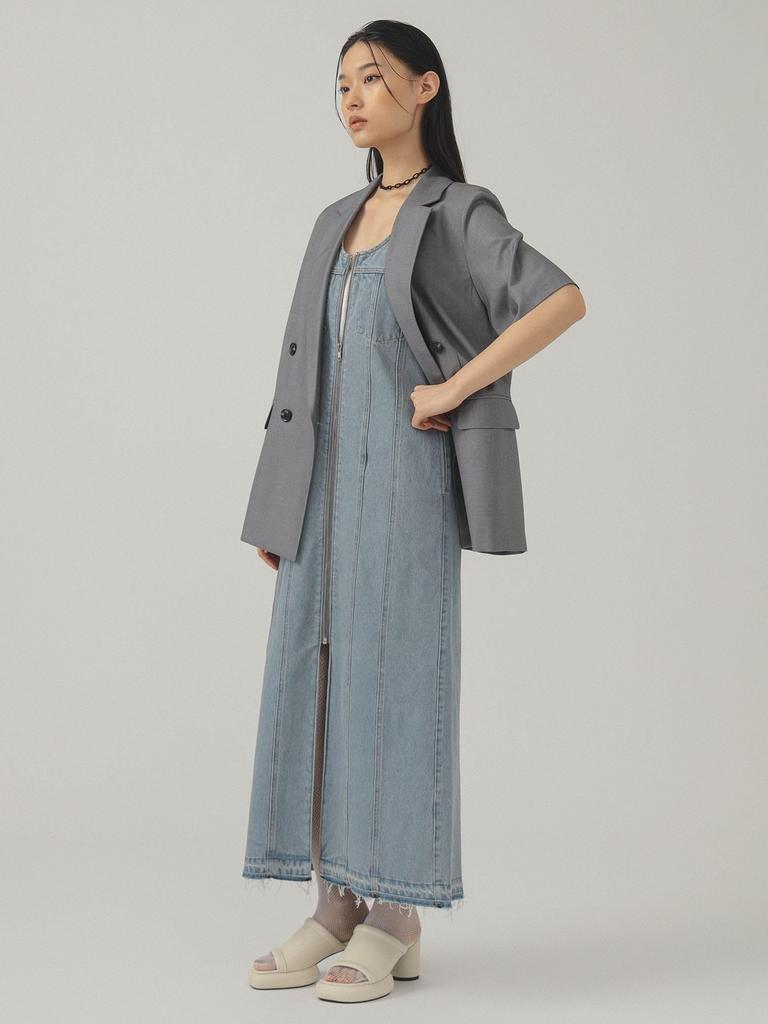 Ray Beams Women's Denim Zip Tight Dress, Blue 0