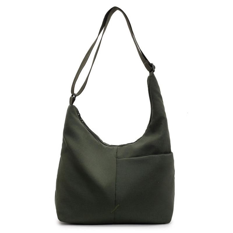 College Student Temperament Shoulder Messenger Bag Large Capacity Canvas Shoulder Bag Versatile Tote Bag Women's Bag