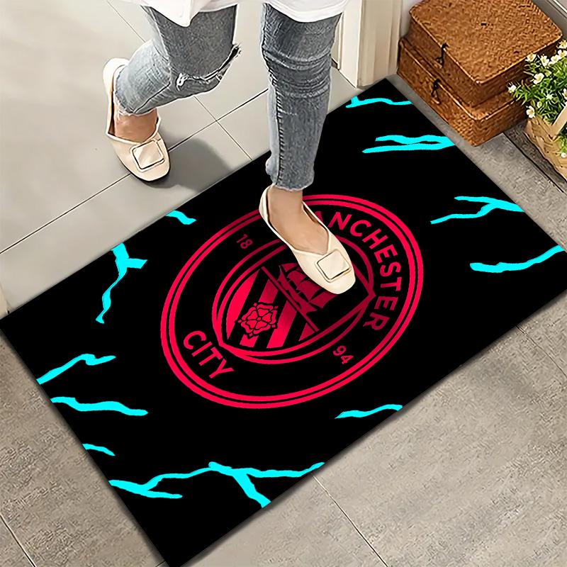 Manchester City Fc Pulse Carpet Rug For Living Room Bedroom Home Sofa Decoration Kids Play Nonslip Floor Mat