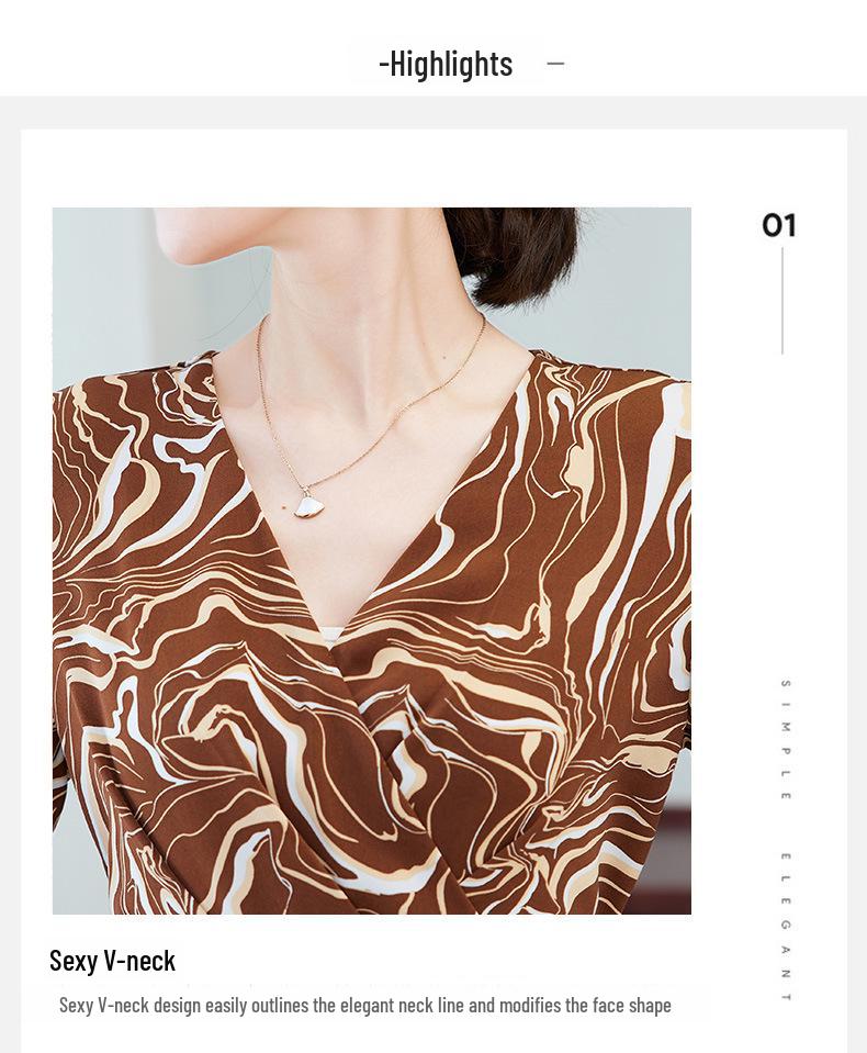 Damen Übergröße Langarm Blumenkleid mit Taille - Perfekt für Frühling und Herbst