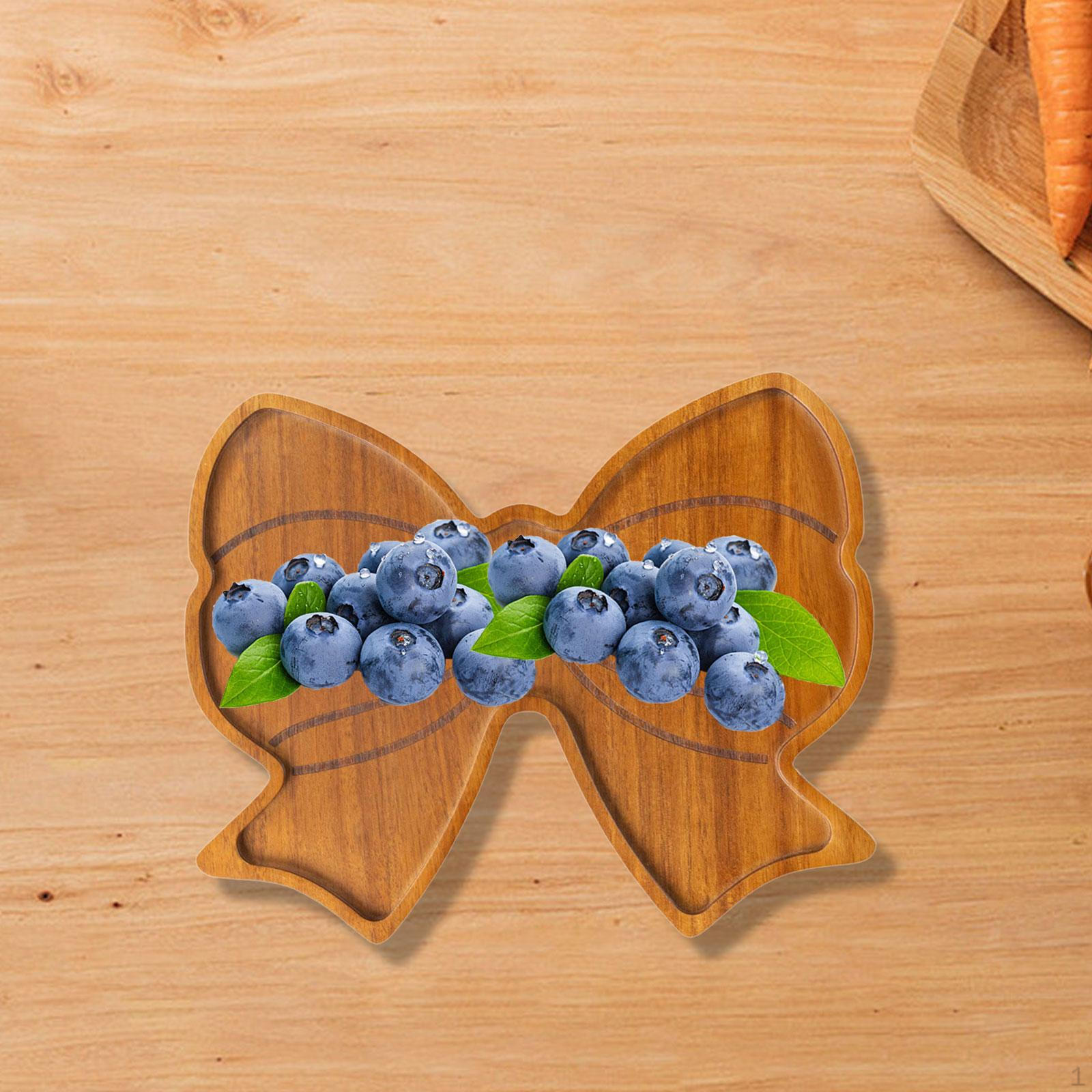 

Snack Tray Portable, Durability, Serving Platter Wooden Dish for Kitchen Hotel Steak