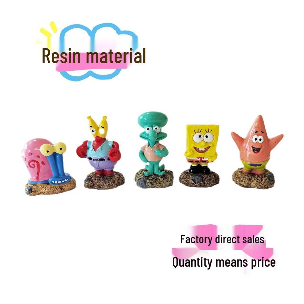 Zestaw Dekoracji do Akwarium SpongeBob: Dom z ananasów i kryjówki do akwarium