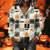 Women's Long Sleeve Halloween Print Hoodie Pullover with Casual Top