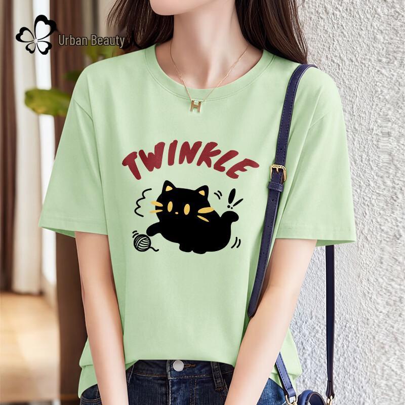 Urban Lady Women s Graphic Cotton Short Sleeve T-Shirt L