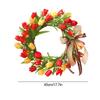 Artificial Garland Spring Summer Colorful Tulips Full of Stars Garland Door Wall Hanging Decoration