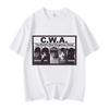 Summer Unisex Vintage Top Fashion Tee CWA The Worlds Most Dangerous Group Funny Cat Meme Graphic T Shirts Fashion Vintage Short Sleeve T-shirt