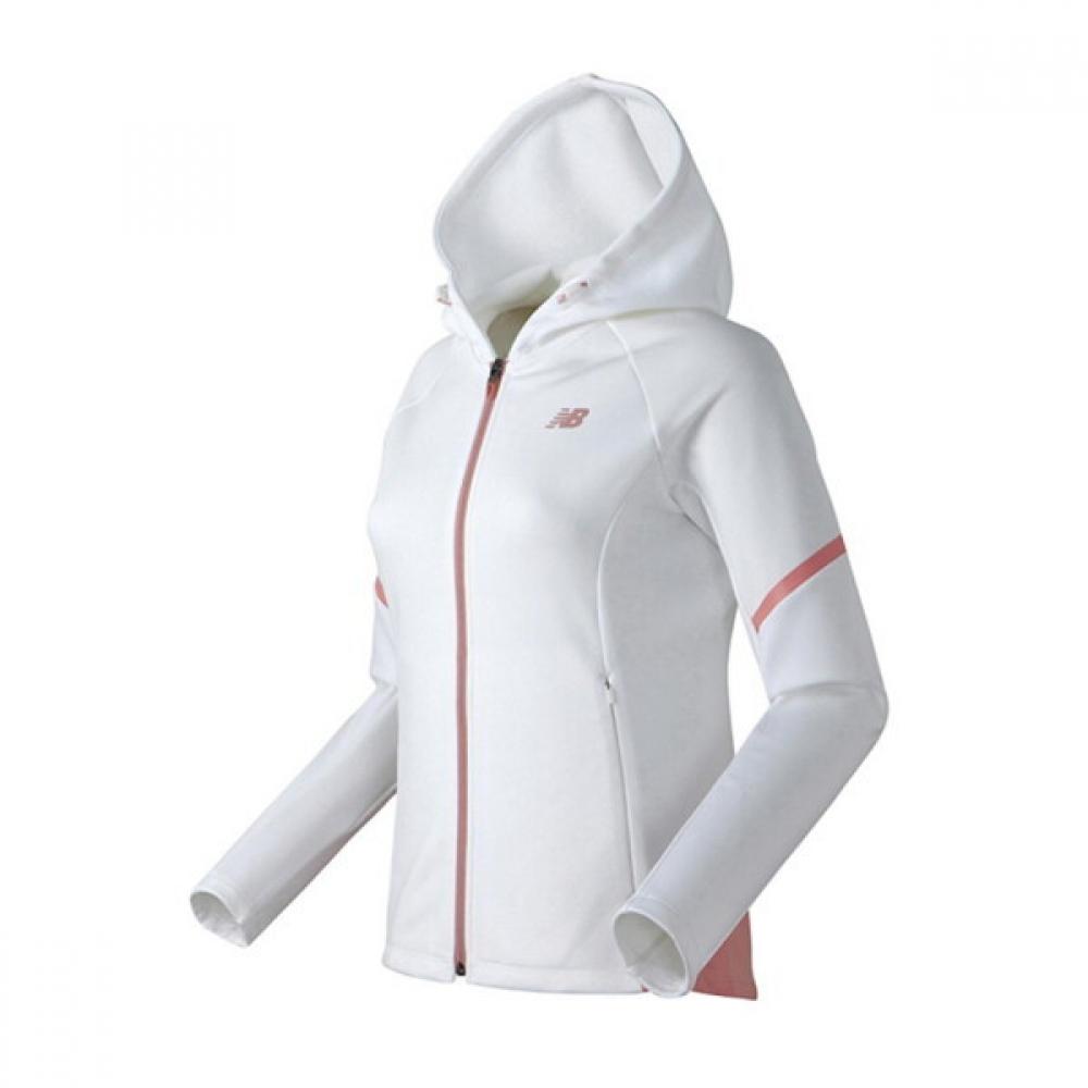 

New Balance Brushed Soft Training Hooded Jacket Nbmd947032 White 85/Free