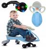 [5] Gravity Tretauto mit leuchtenden Rädern für Kinder LED BLAU ALV-U146N