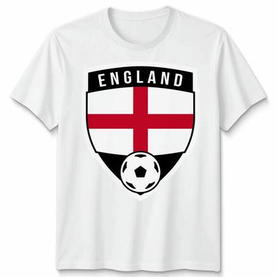 England Crest Unisex T Shirt Youth Kids Football Matchday Supporter Fan Gift Tee