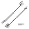 Motoforti Universal Lift Support Strut Gas Springs, 10-inch/245mm, 18lb/80N/8kg, Carbon Steel, Silver Tone, Set of 2