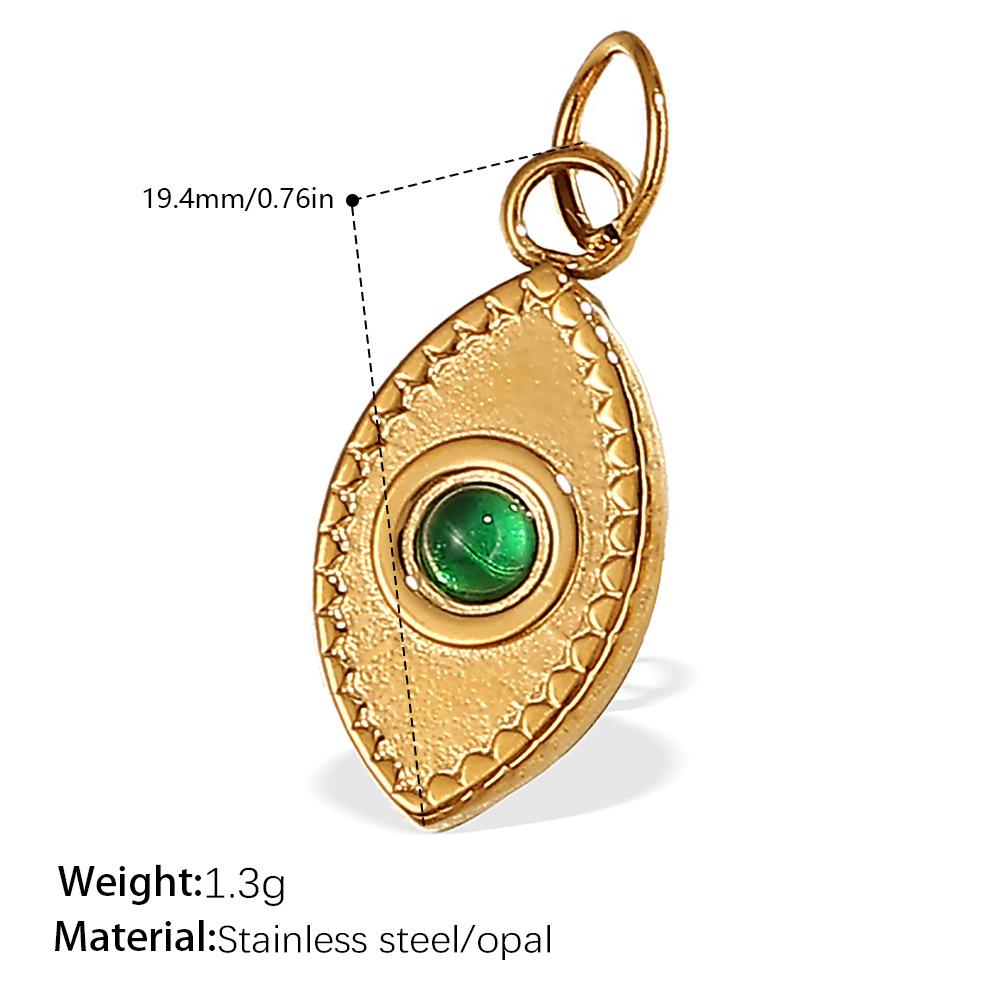 2026 DIY Pendant Necklace Fortune Amulets 18K Gold Plated Stainless Steel Charms Protection Luck Pendants for DIY Jewelry Making