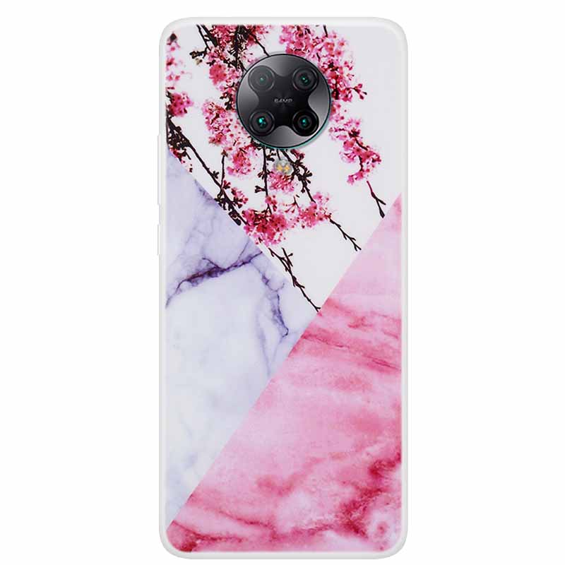 For Poco F2 Pro Case 6.67'' Clear Marble Soft TPU PocoF2 Pro F 2 F2Pro Phone Cover For Xiaomi Poco F2 Pro Shells Cartoon Fundas