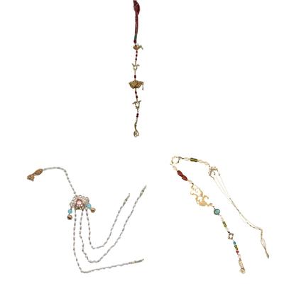 Unique Waist Pendant Chinese Mamianqun Skirt Accessories Chain with Beads Waist Wear Pearls Flower Chain