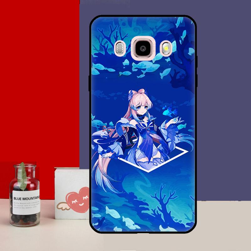 Чехол Genshin Impact Sangonomiya Kokomi для Samsung Galaxy J3 J5 J7 2016 A3 A5 2017 A6 A7 A8 A9 J8 J4 J6 Plus 2018 задняя крышка