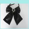 Jk Uniform Satin Bow Tie With Spliced Lace For Adult Fashion Accessories