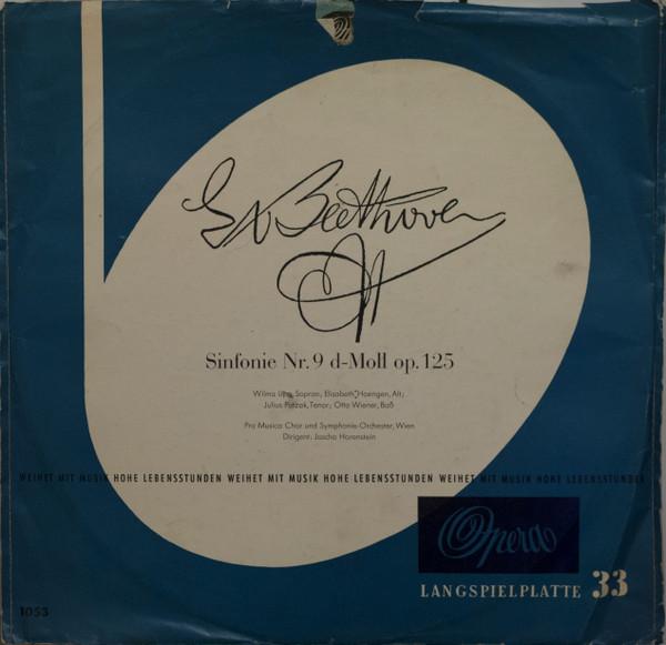 

LP Record LUDWIG VAN BEETHOVEN WILMA LIPP Sinfonie Nr. 9 Dmoll Op. 125 XP2550 Opera 1956 Germany Classical Used