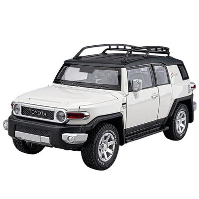MyCar Diecastová slitina 1:24 Toyota FJ Cruiser Modelové auto Figurka Dekorace - Bílá