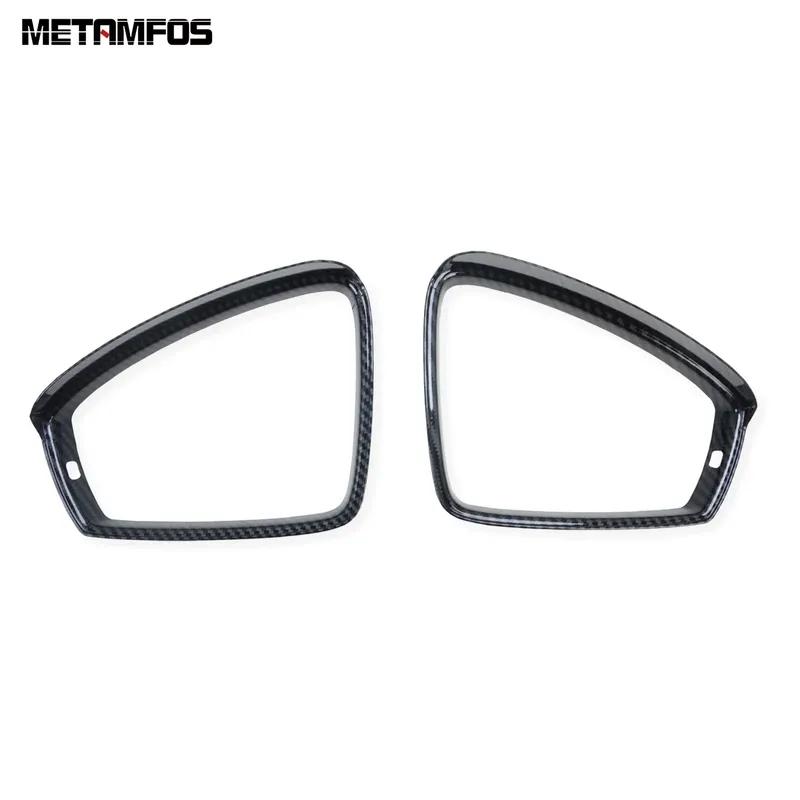 Accessories For Volkswagen VW Tiguan MK2 2017-  Carbon Fiber Rearview Side Door Mirror Visor Sun Shade Rain Guard Shield