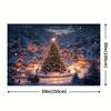 1Pcs Modern Christmas Village Snow Scene Decoration Background Xmas Backdrop Decorations For Photo Studio Photo Booth Party