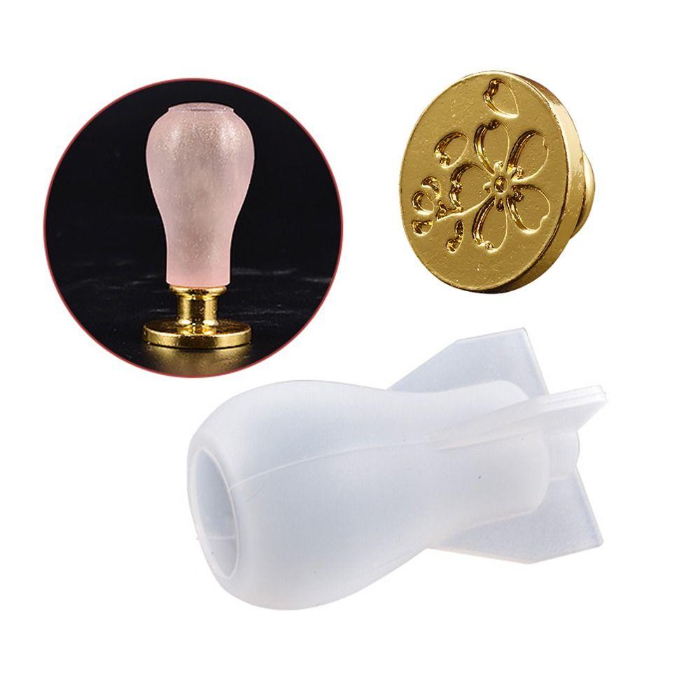 Casting Mould Scrapbooking Envelopes Wax Sealing Head Wax Seal Stamp Handle Mold Silicone Molds