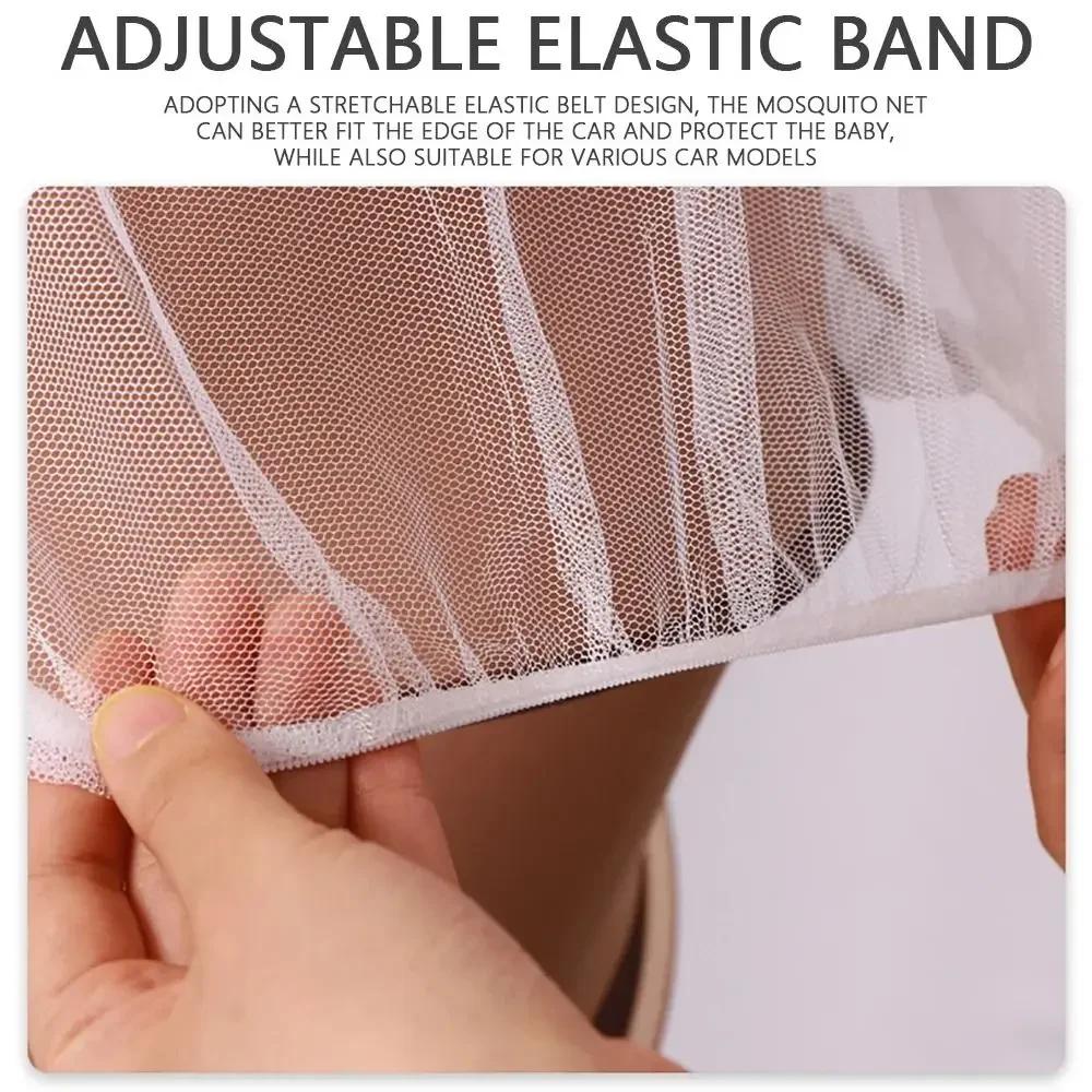 New Breathable Pushchair Mosquito Net Folding Lightweight Infant Protection Mesh Insect Shield Net Mesh Outdoor