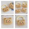 Fun Brooch Smile Photo Booth Props Bear Furry Hair Clip Hair Tie Party Headpiece Fun Hair Tie for Music Festivals
