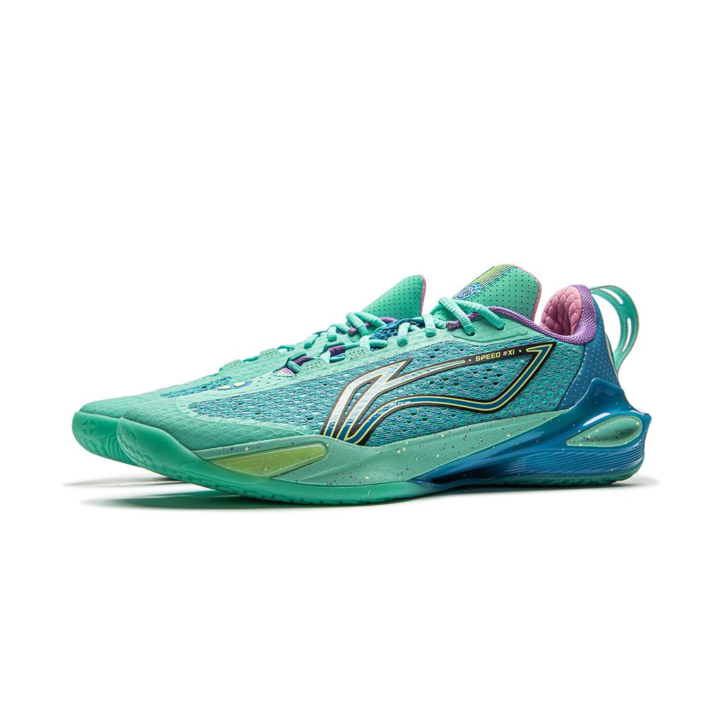 New LiNing Flash Strike 11 Anti Slip Wear Resistant Low Top Basketball Shoes Men's Green ABAV031-4