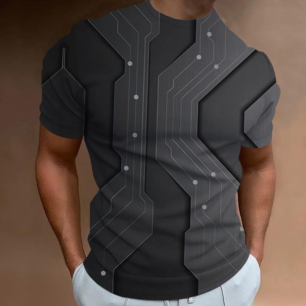 

Новая модная повседневная футболка для улицы с 3D-принтом, дизайнерская футболка с коротким рукавом большого размера 6XL