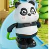 Plastic Funny Panda Toy Skateboarding Action Sports Panda Ornament Novelty Mechanical Toy  Children