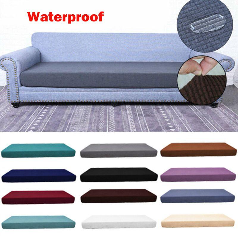 Waterproof Sofa Seat Cushion Cover Stretchy And Soft Material Choose From 13 Colors