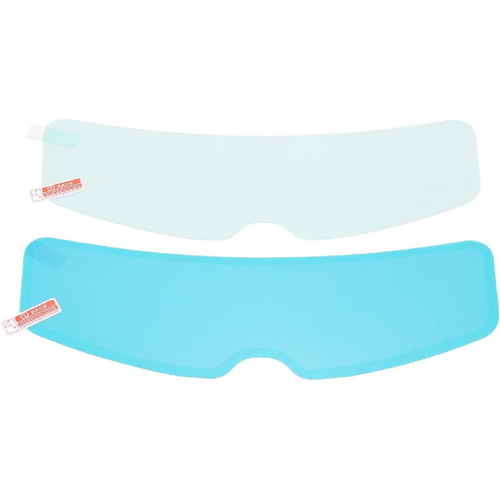 2 Set Motorcycle Rainproof Film, 9.6in Universal Rainproof Helmet Film Transparent Clear Motorcycle Helmet Anti Fog Film Interior Exterior Patch