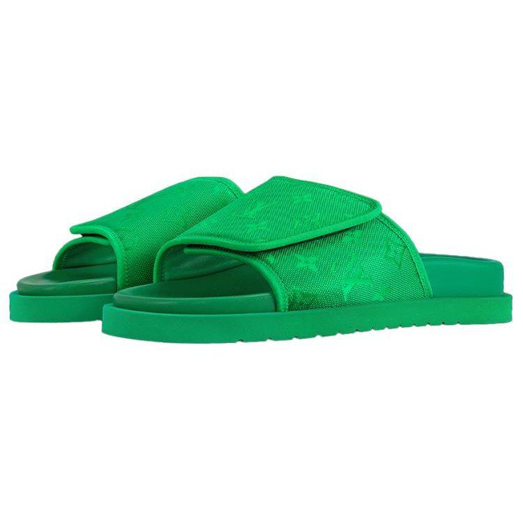 Louis Vuitton Miami Slide Slippers Men's Green 1ABMZN