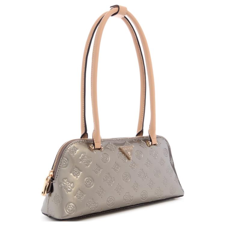New GUESS Artificial Leather Baguette Bag Shoulder Bags Medium Size Women's Silver TV949608-PWL