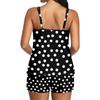 Women’s Polka Dot Print Sleeveless Tank Top and Shorts Set Soft Fabric Casual Lounge Sleepwear Pajama Set for Summer