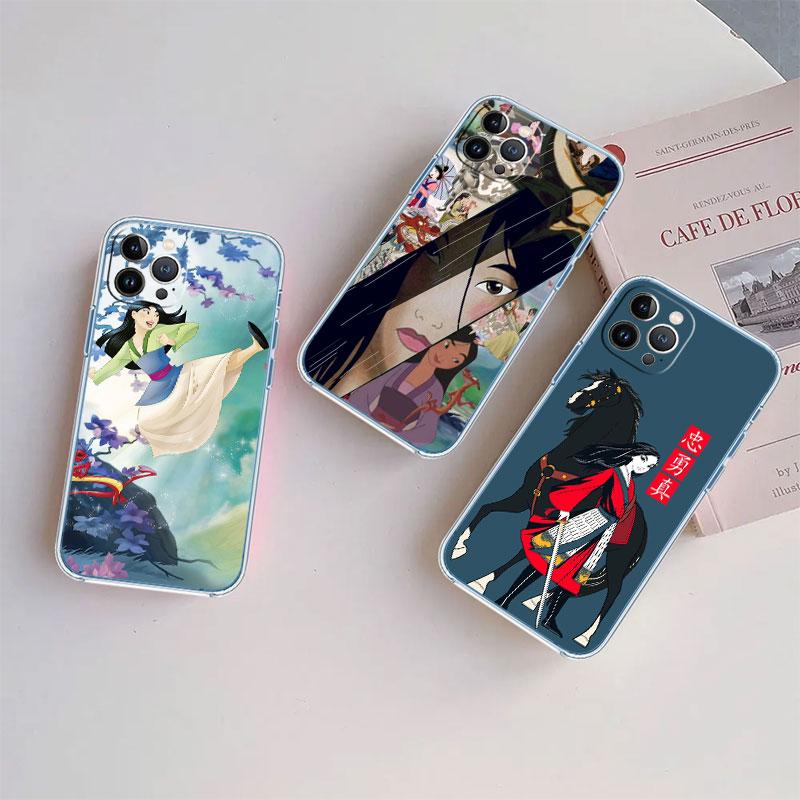 Princess Mulan Transparent Phone Case for Motorola Moto Edge 20 30 40 50 S30 Fusion Ultra Pro Neo Lite