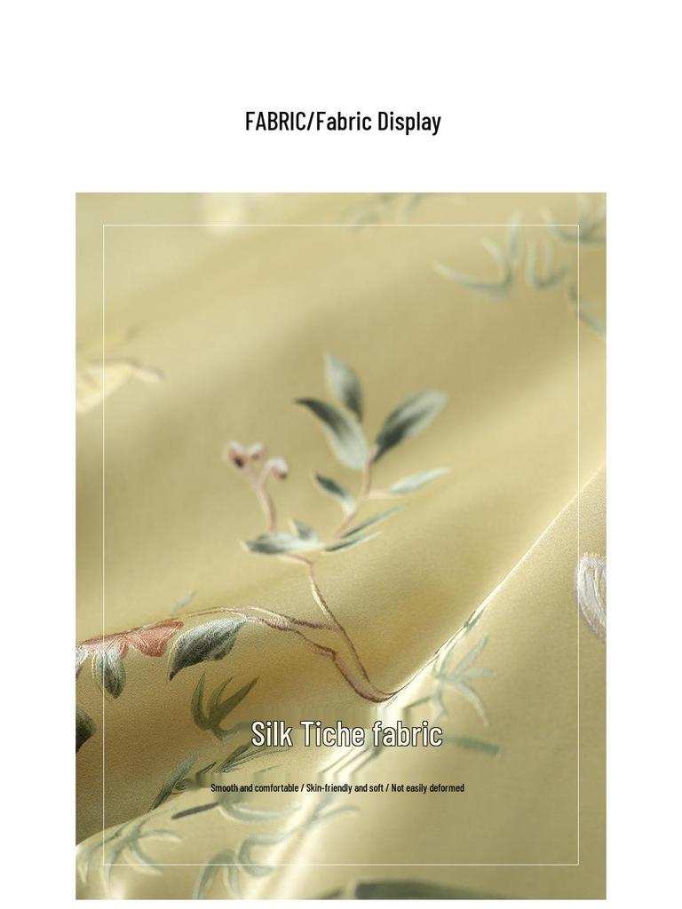 2025 Autumn Women's Heavyweight 32 Momme Silk Jacquard Jacket - New Chinese Style Design, Long Sleeve