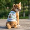 Blumenmuster Hundekühlweste Ausgeschnittenes Haustier-T-Shirt Sommer Haustierkleidung Kleiner Mittlerer Hund