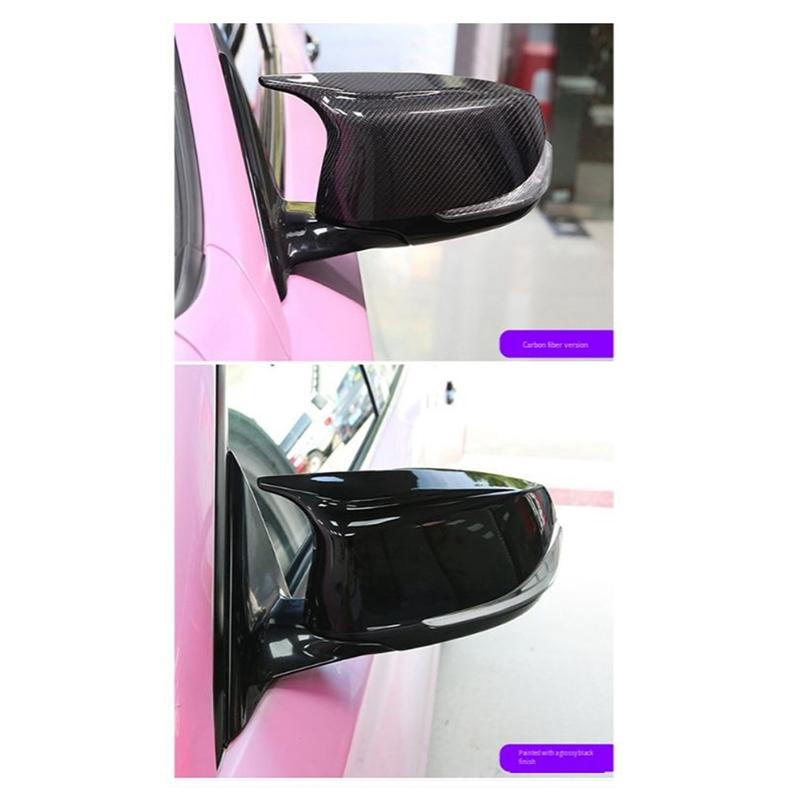 Car Rearview Mirror Cover Replacement For Infiniti QX30 Q50 Q60 Q70 Modified Accessories Rear View Mirror Cap Gloss Black